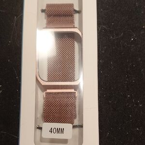 Rose Gold Mesh Watch Band 40mm